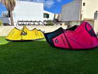Zestaw kitesurfingowy North 25–Reach 12m, Orbit 9m, Bar Navigator Pro