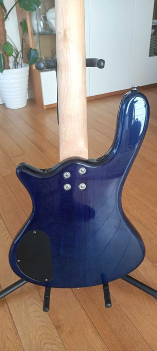 Gitara basowa Washburn T14 transparent blue