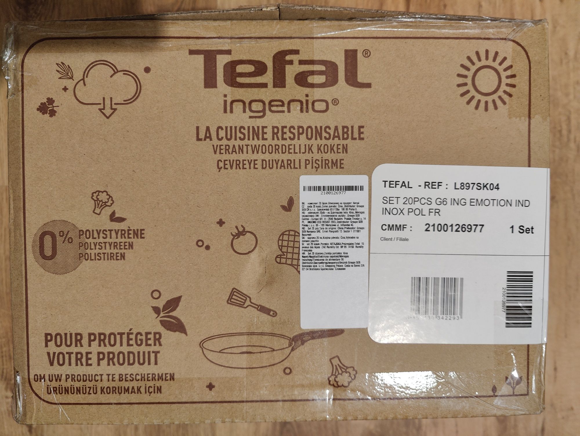 TEFAL INGENIO EMOTION 20 elementów - Wysyłka - Gwarancja - NOWE