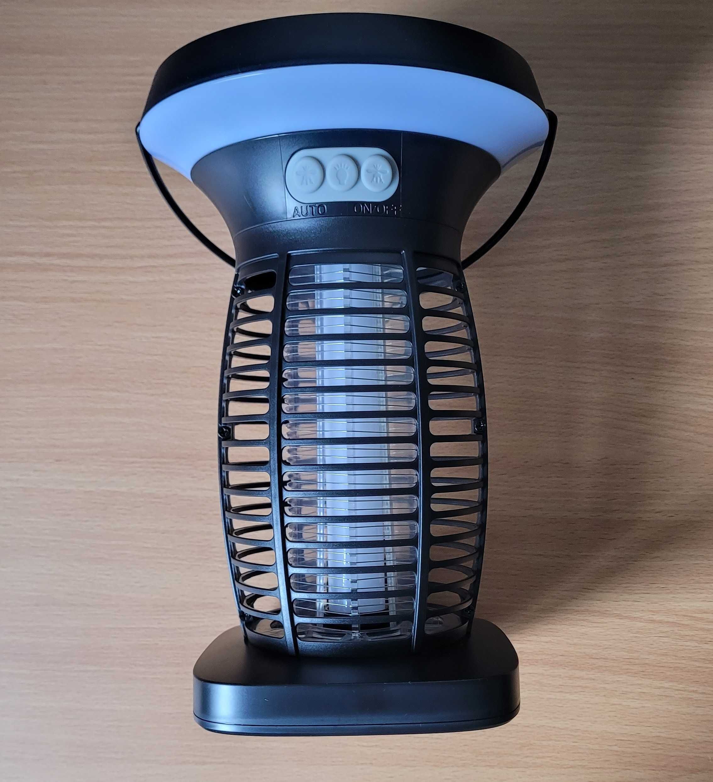 Elektryczna pułapka na owady 2w1 solarna LED 10W 3500V IPX5