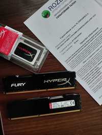 1 шт. Оперативная память HyperX DDR3-1600 8GB  FURY Black мощь!