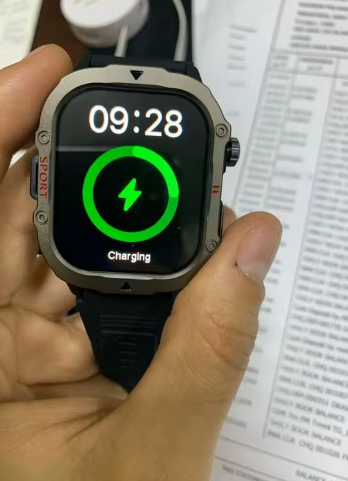 Смарт часы тактические c GPS. Compass. 500mAh. AMOLED.