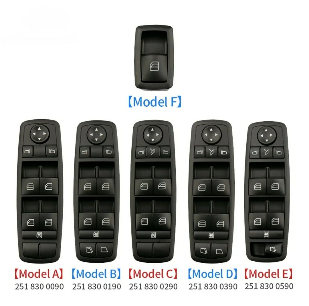 Interruptor comando janela elétrica Mercedes Benz classe A, B, GL, ML