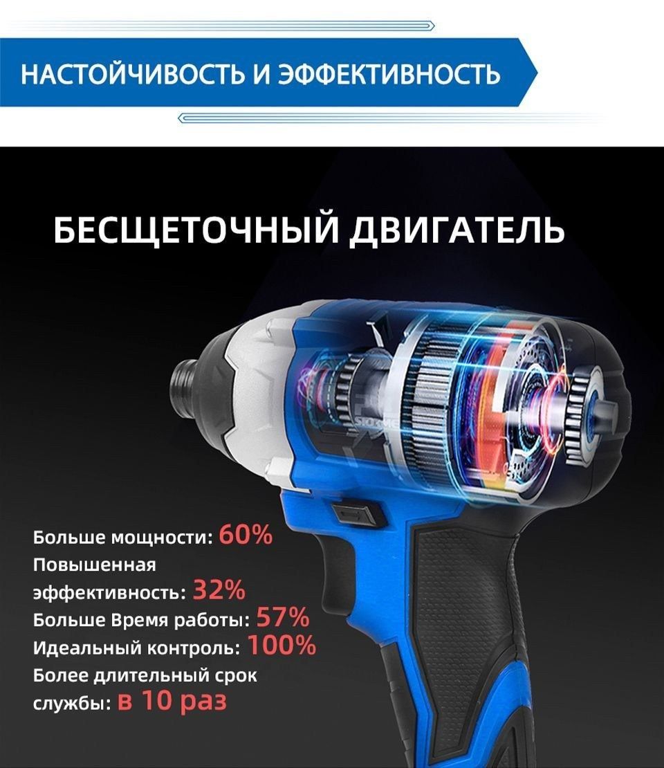 PROstormer 20v 30nm  Brushless impact driver Акумуляторний безщітковий