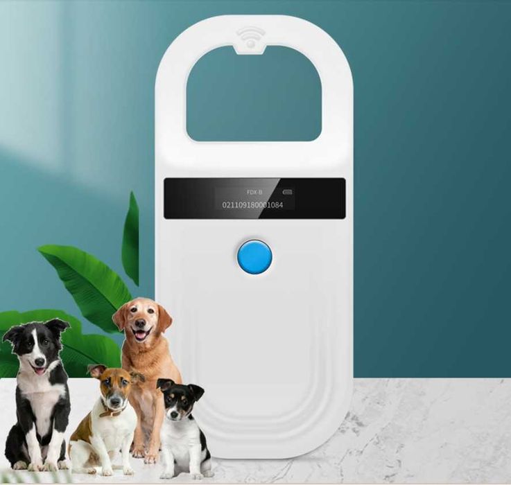 Leitor Microchip de identificação Animal NOVO com memória
