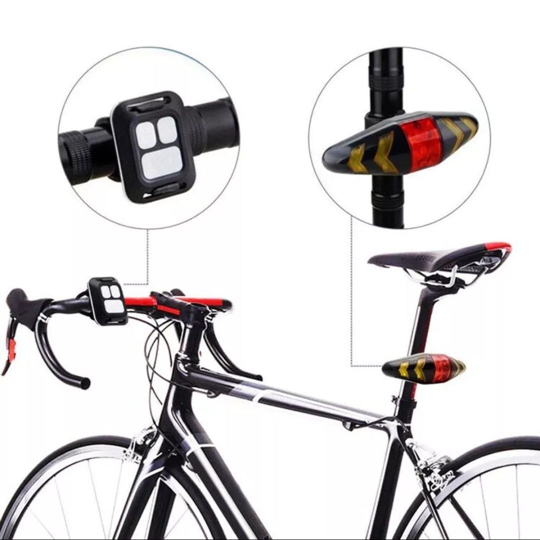 Piscas sem fios para bicicleta