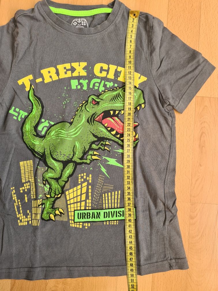 Koszulki dla chłopca 128 Dinozaury