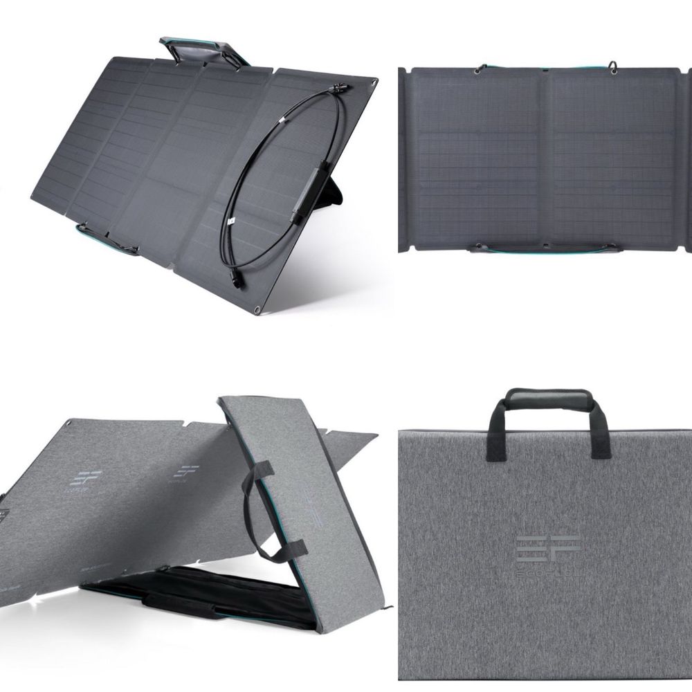 Нова сонячна панель EcoFlow 110W Solar Panel портативна - розкладна