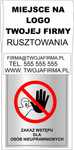 Zawieszka/ koperta na rusztowanie na Protokoły