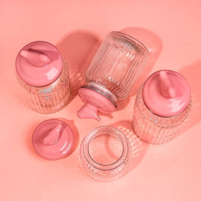 Słoik pojemnik szklany z ceramiczną pokrywką PTAK 700 ml na ciastka