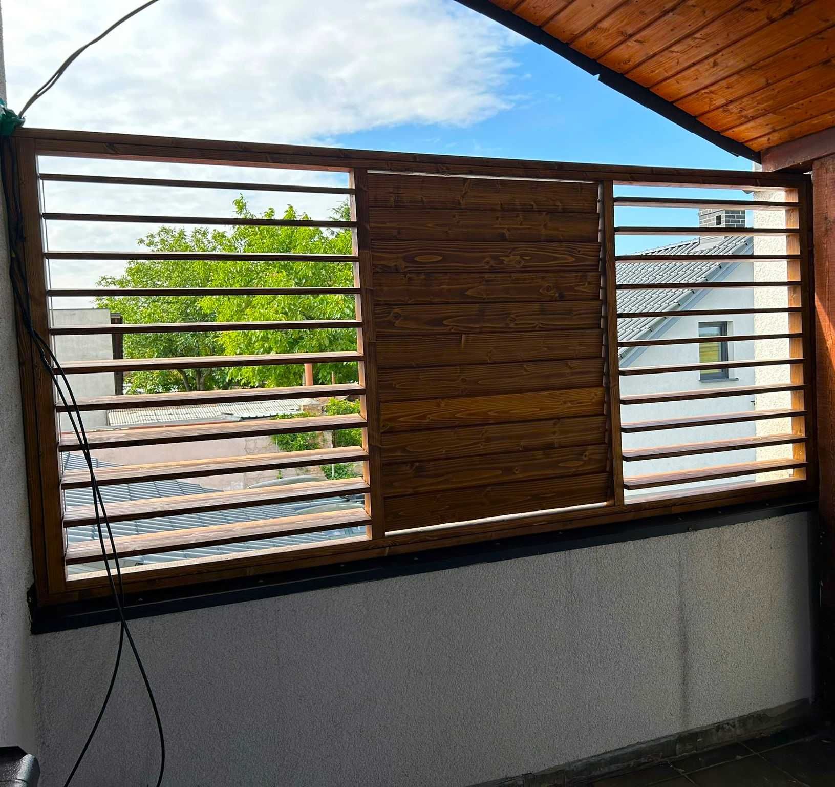 Żaluzje drewniane MALOWANE na wymiar, shutters , ruchome deski rolety