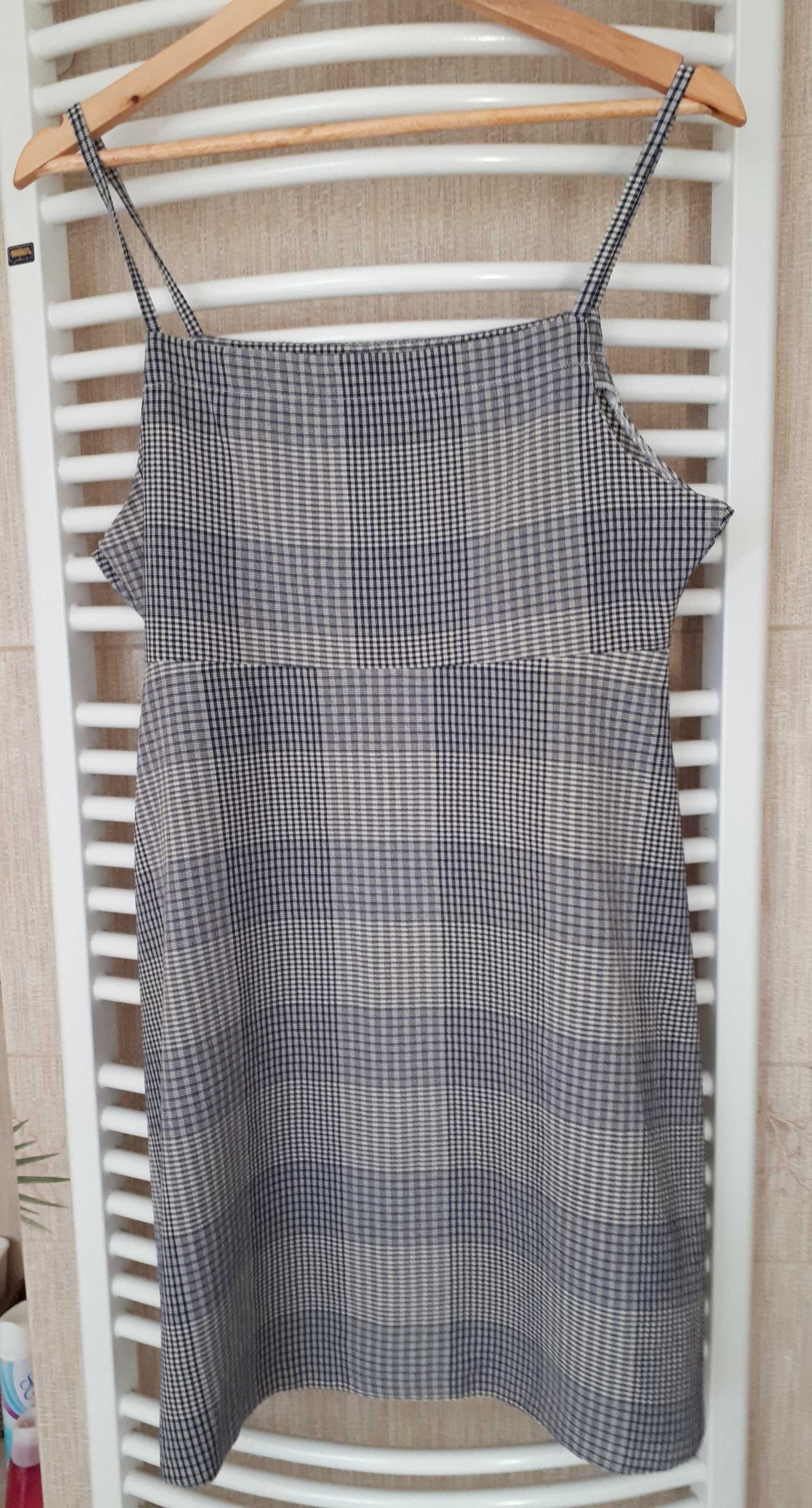 letnia sukienka mini w kratę na szeleczkach Dorothy Perkins 40/42/L/XL