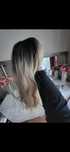 Peruka blond z grzywką