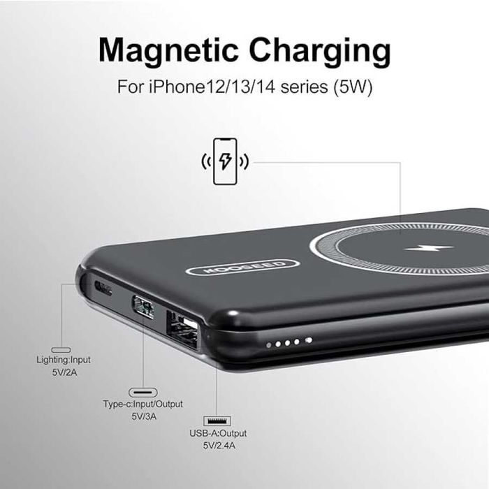 Magnetyczny bezprzewodowy power bank 5000 mAh iPhone