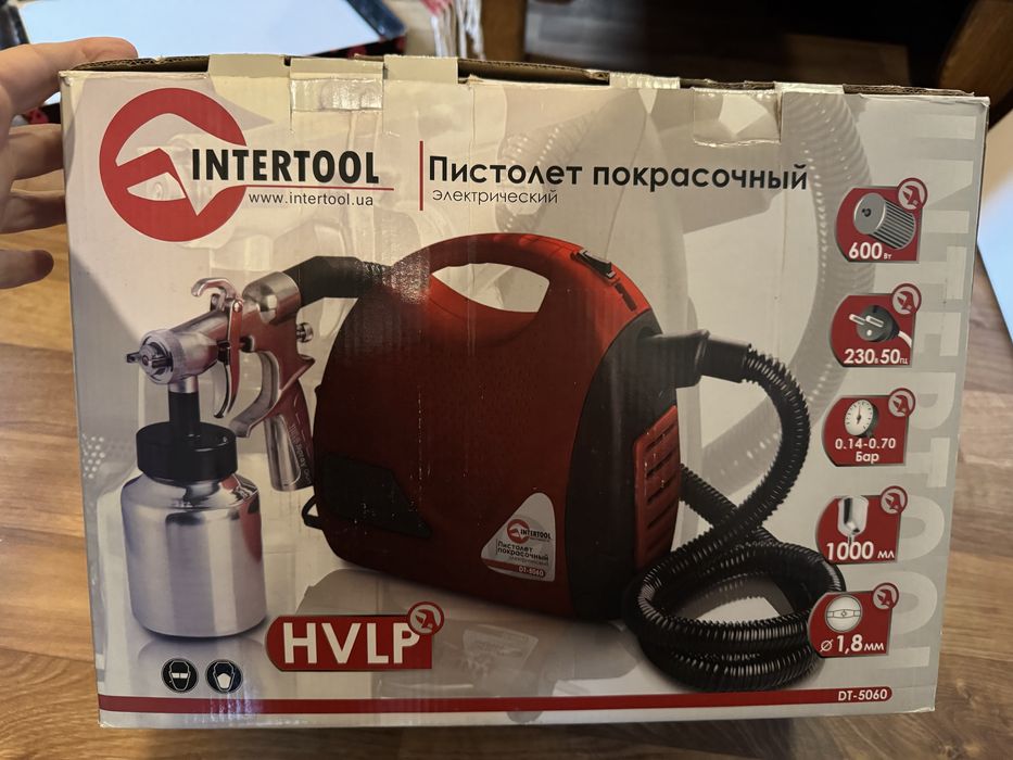Краскопульт електричний HVLP Intertool DT-5060