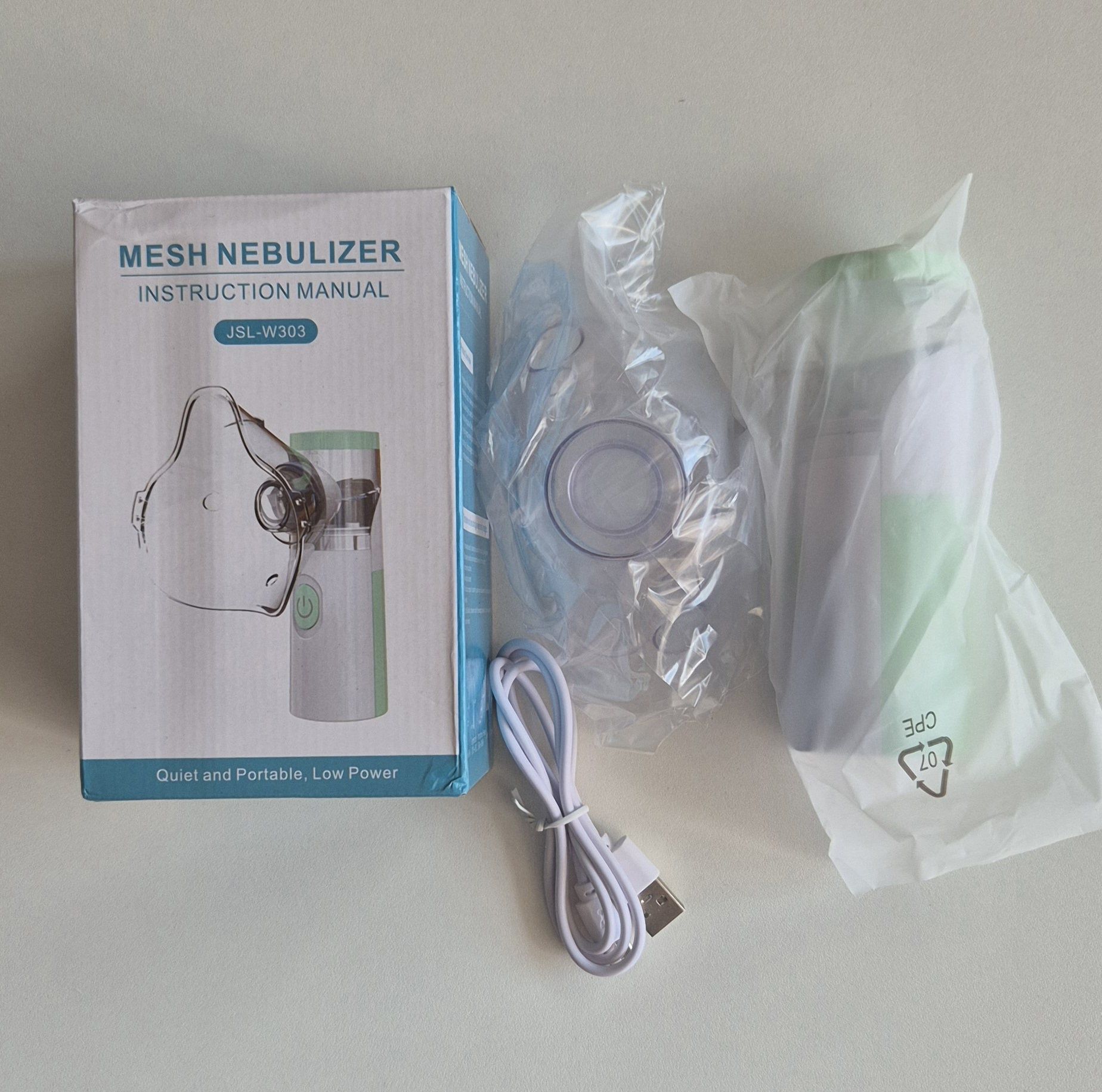 INHALATOR NEBULIZATOR SIATECZKOWY przenośny dla dzieci dorosłych USB