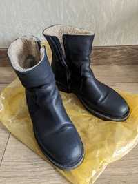 Женские кожаные зимние сапоги 40 размер