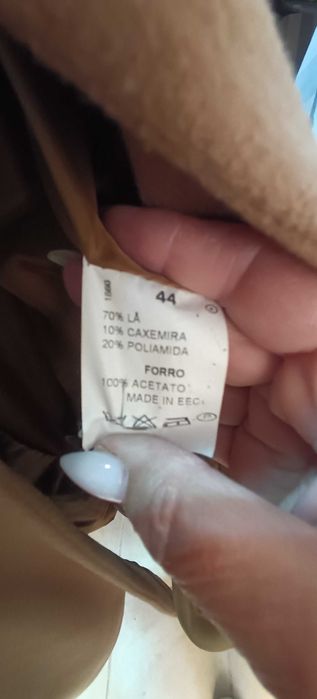 Casaco camel  tamanho 44 ou xl
