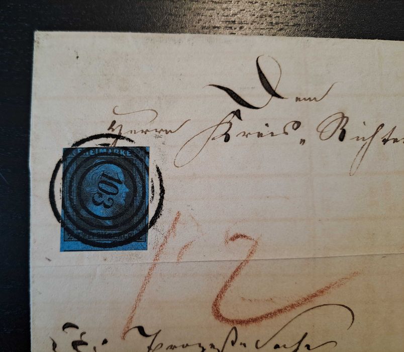 Obwoluta listu z XIXw