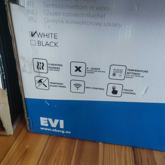 Grzejnik elektryczny  Eberg 2000 wat  LED wifi