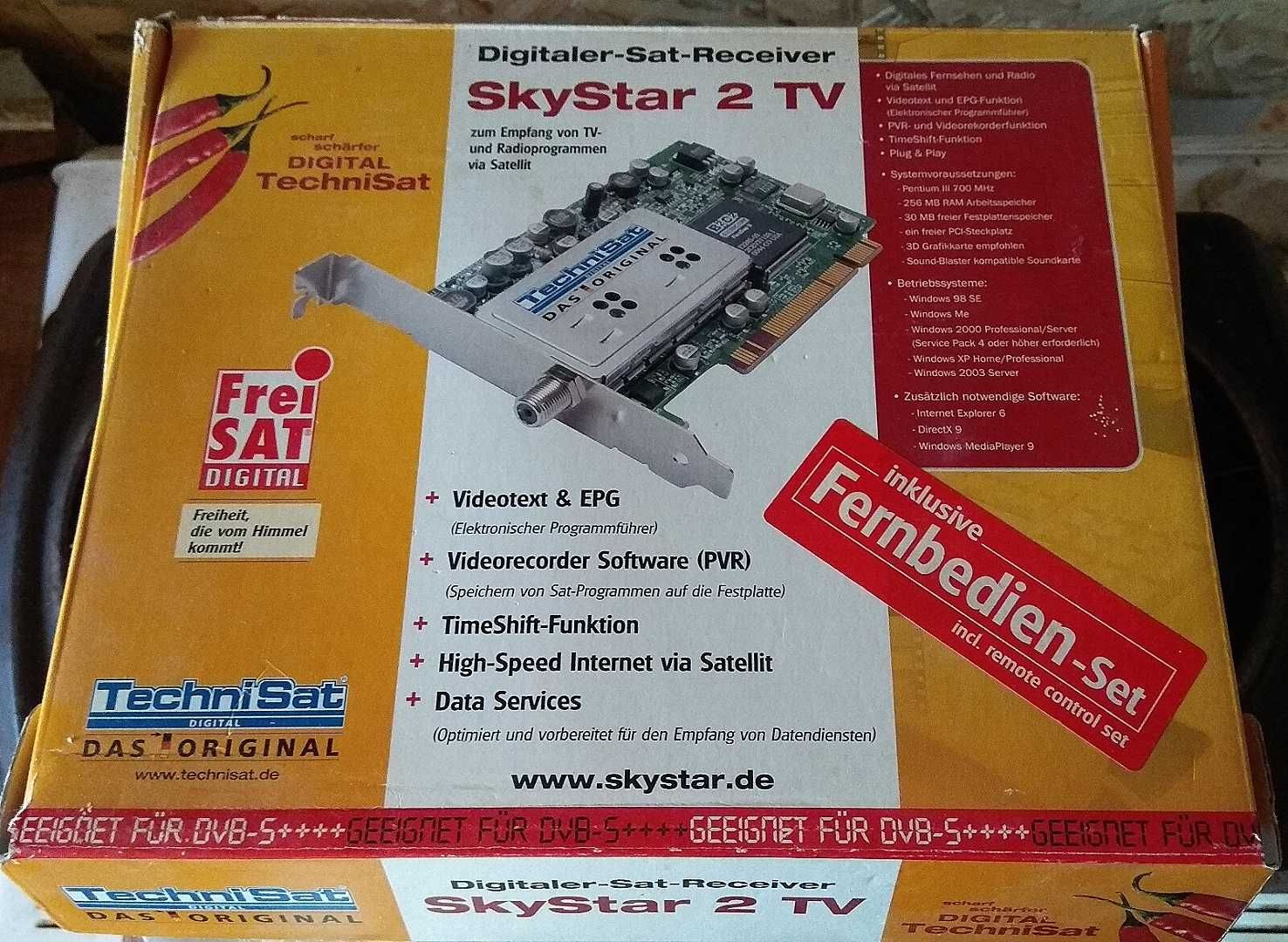 Digitaler-Sat-Reseiver SkyStar 2TV цифровий ресівер ТВ