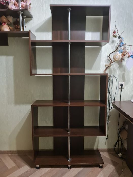 Книжкова книжная полка напольна. Стелаж