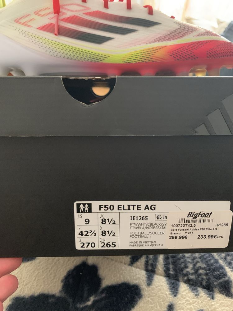 Chuteiras adidas F50 elite AG