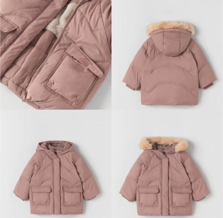 Куртка пуховик від zara, на дівчинку, 86-92