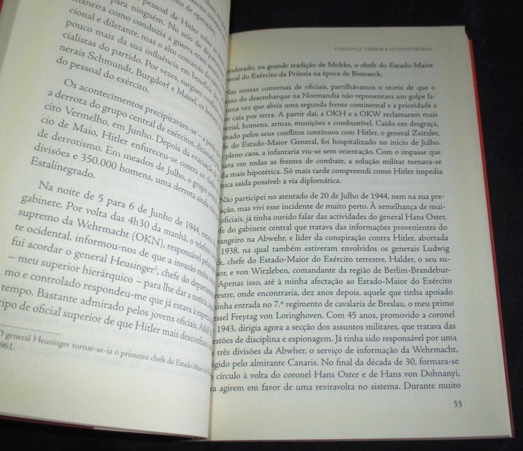 Livro No Bunker de Hitler Bernd Frytag von Loringhoven
