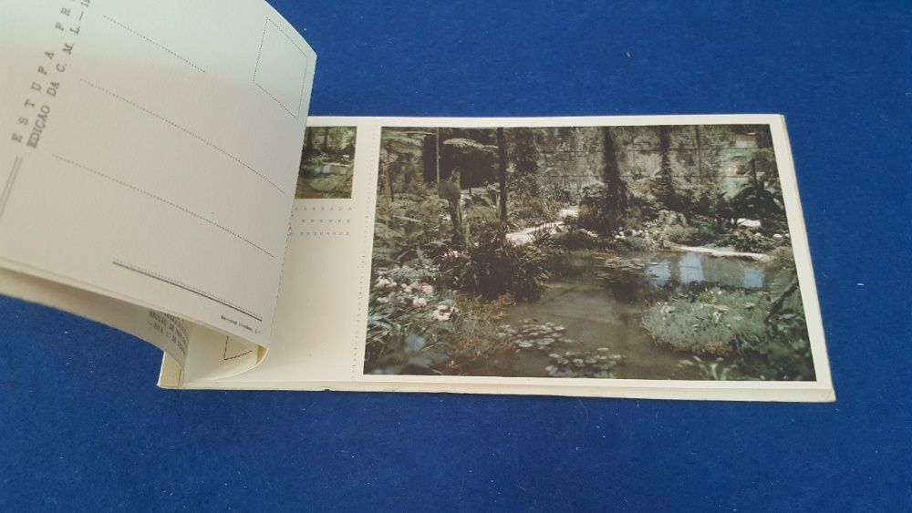 Carnet de 8 postais " Estufa Fria " Edição da CML Novo e Completo