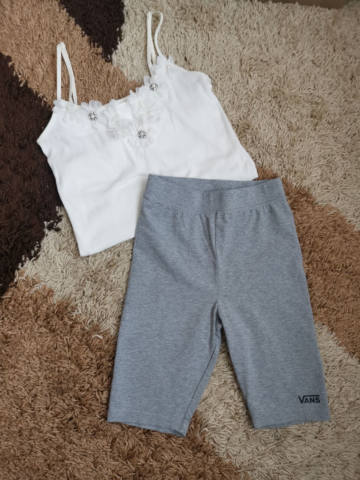 Kolarki Vans XS damskie szare grey bawełna elastan bdb