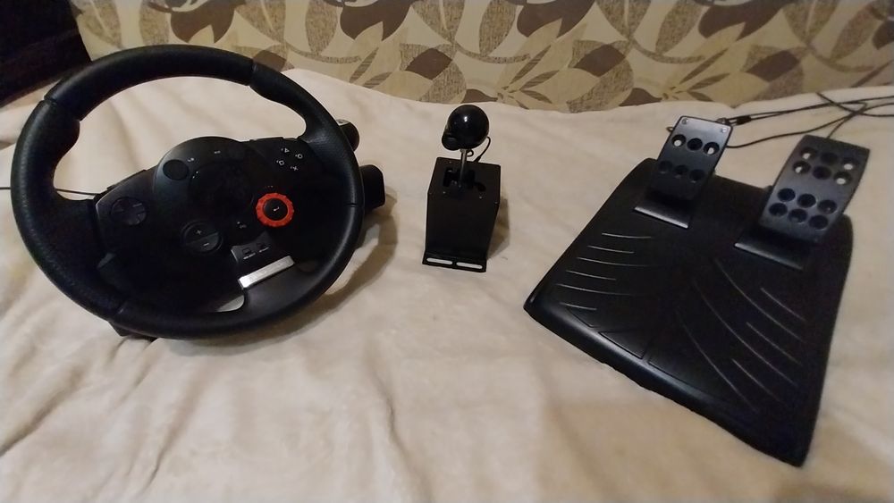 Руль logitech driving forse gt + кпп