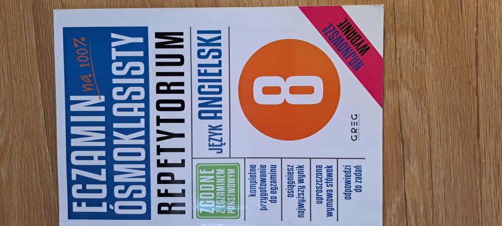 Egzamin ósmoklasisty Repetytorium- J.angielski