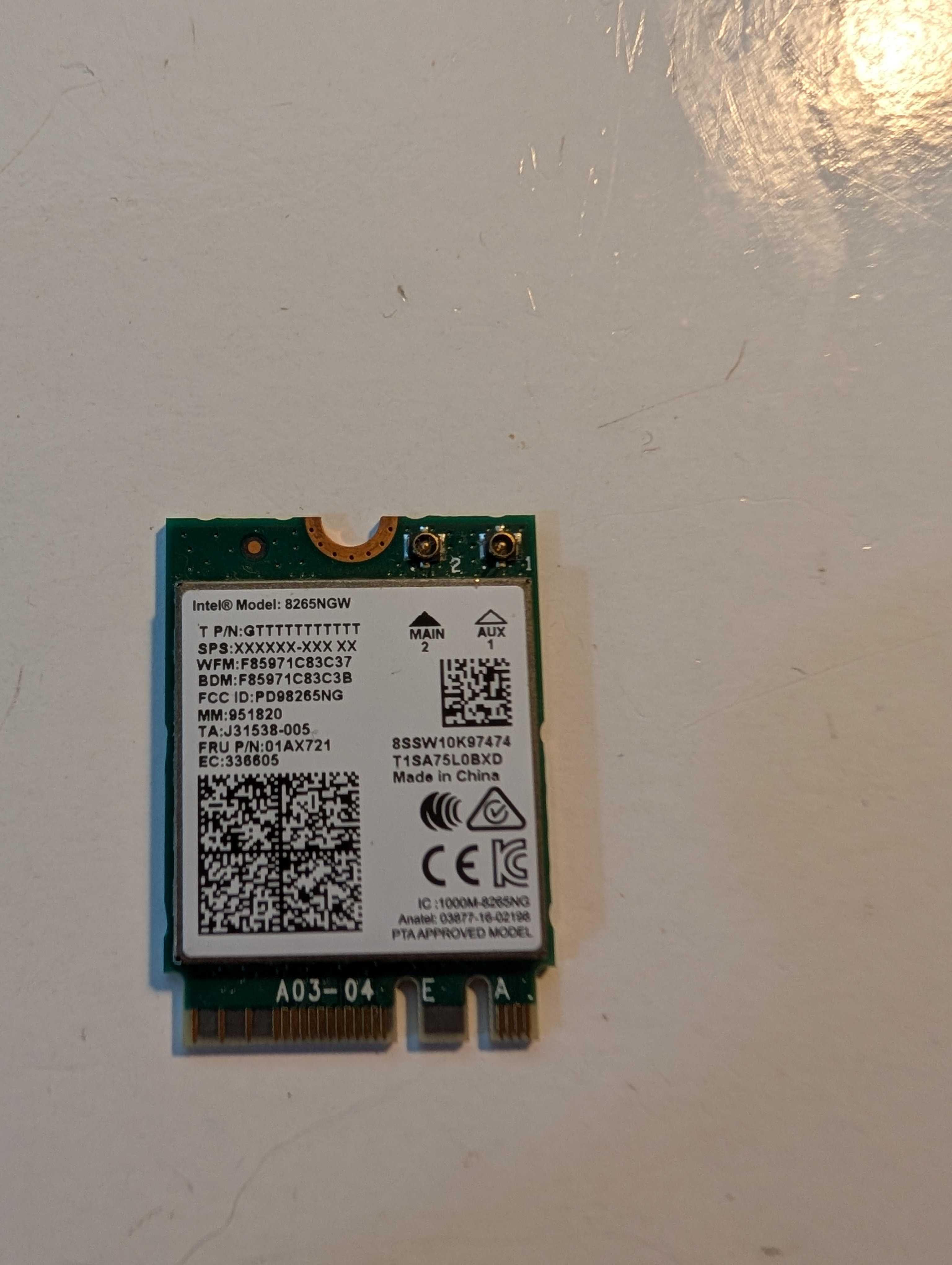 Wifi karta intel 8265ngw