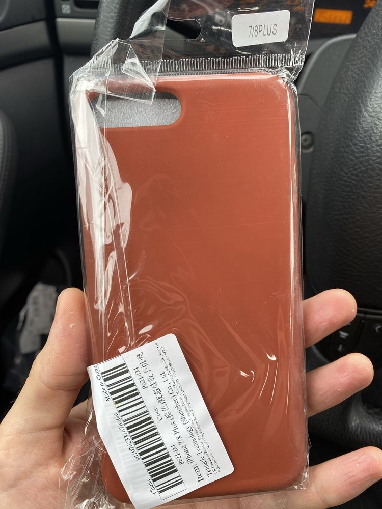 Чохол Iphone 7,8 plus case, чехол, коричневич