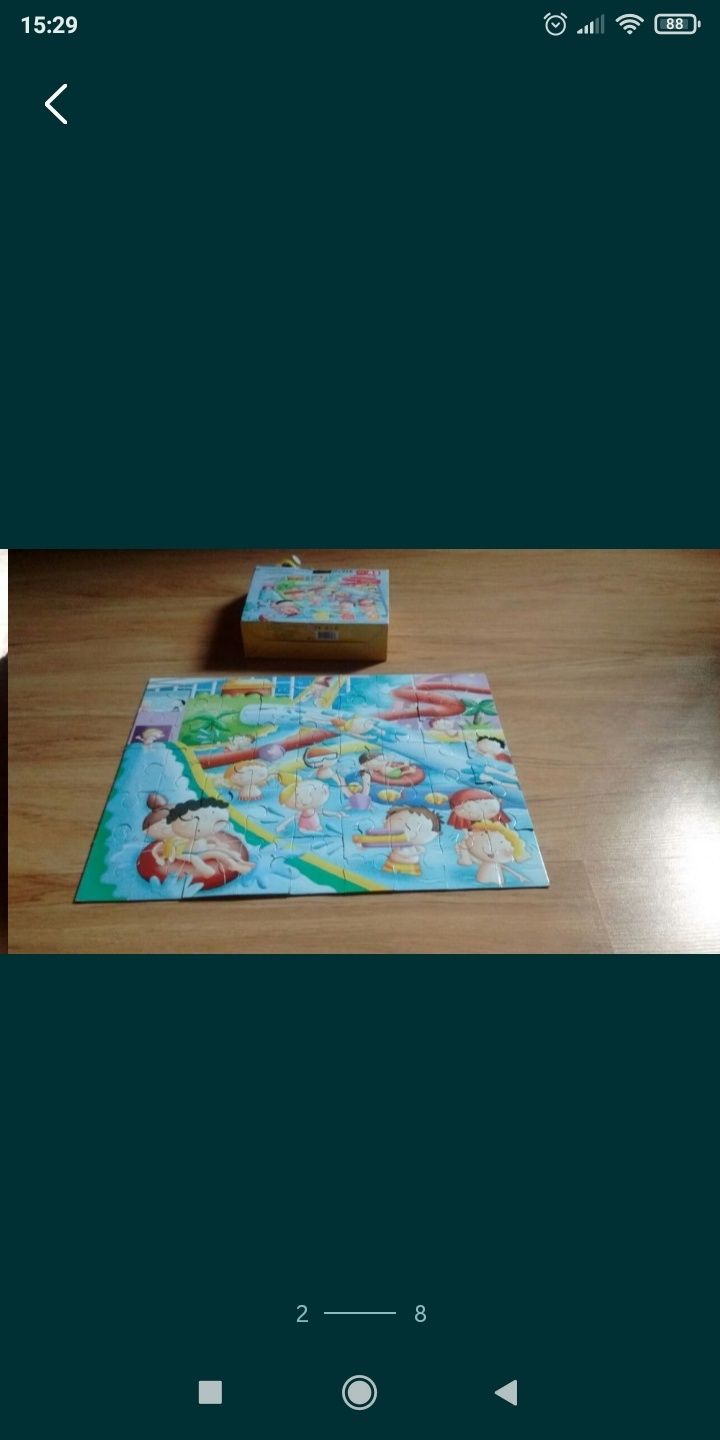 Puzzle Peppa Pigl+ basen+lekarz,dla dzieci, kreatywność