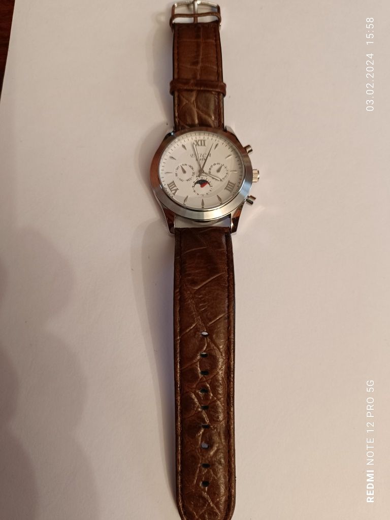 Мужские механические наручные часы ETICA AU915503 (Италия).