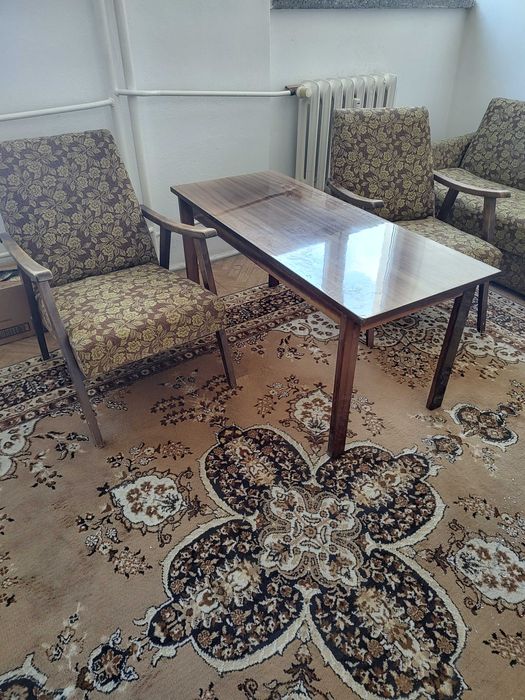 Fotele Lisek PRL ława i sofa