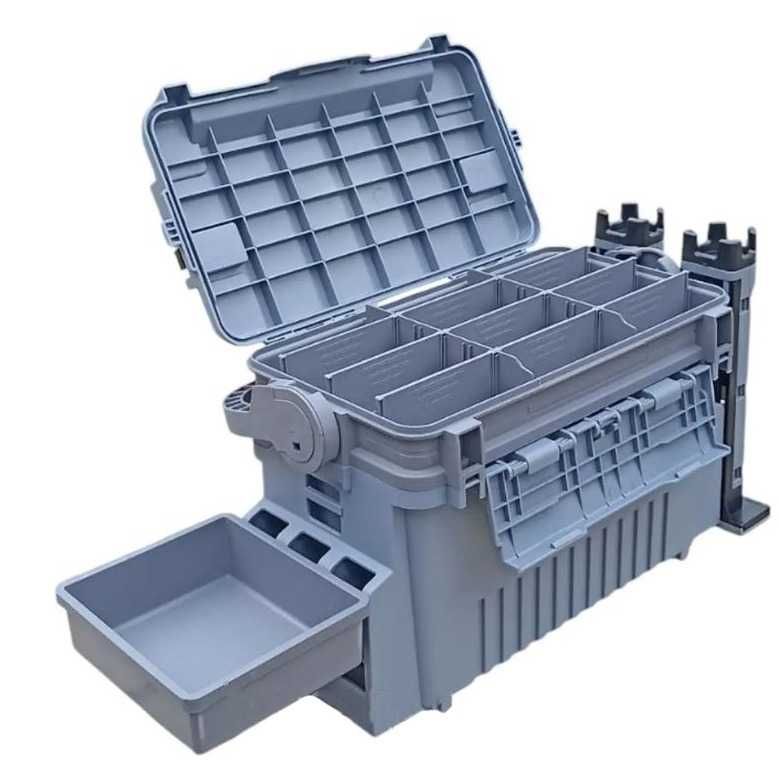 Ящик рыболовный Multi Box Kaida XD-101 с держателями спиннингов