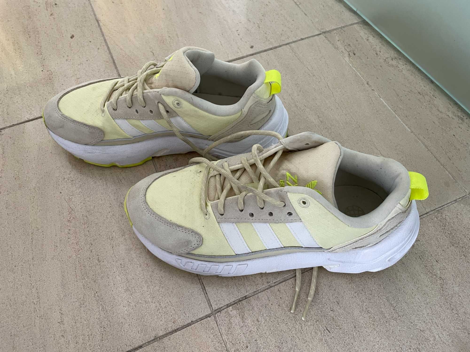 Ténis Adidas Amarelo Lima - Como Novos