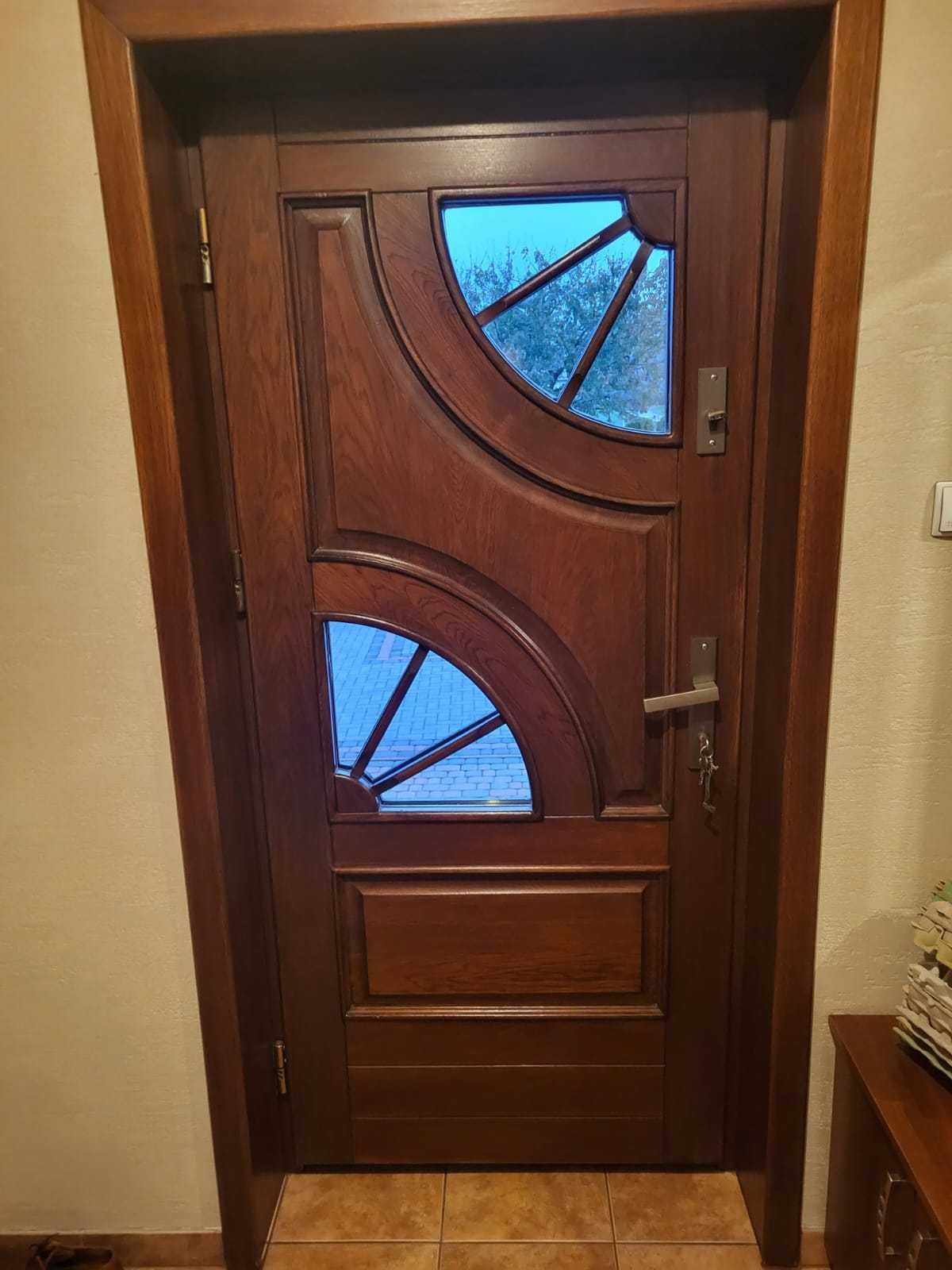 Drzwi wejściowe Dębowe