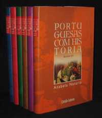 Livro Portuguesas com História Anabela Natário 6 Volumes Completo