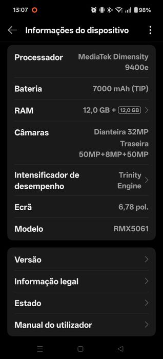 Vendo Realme GT 7