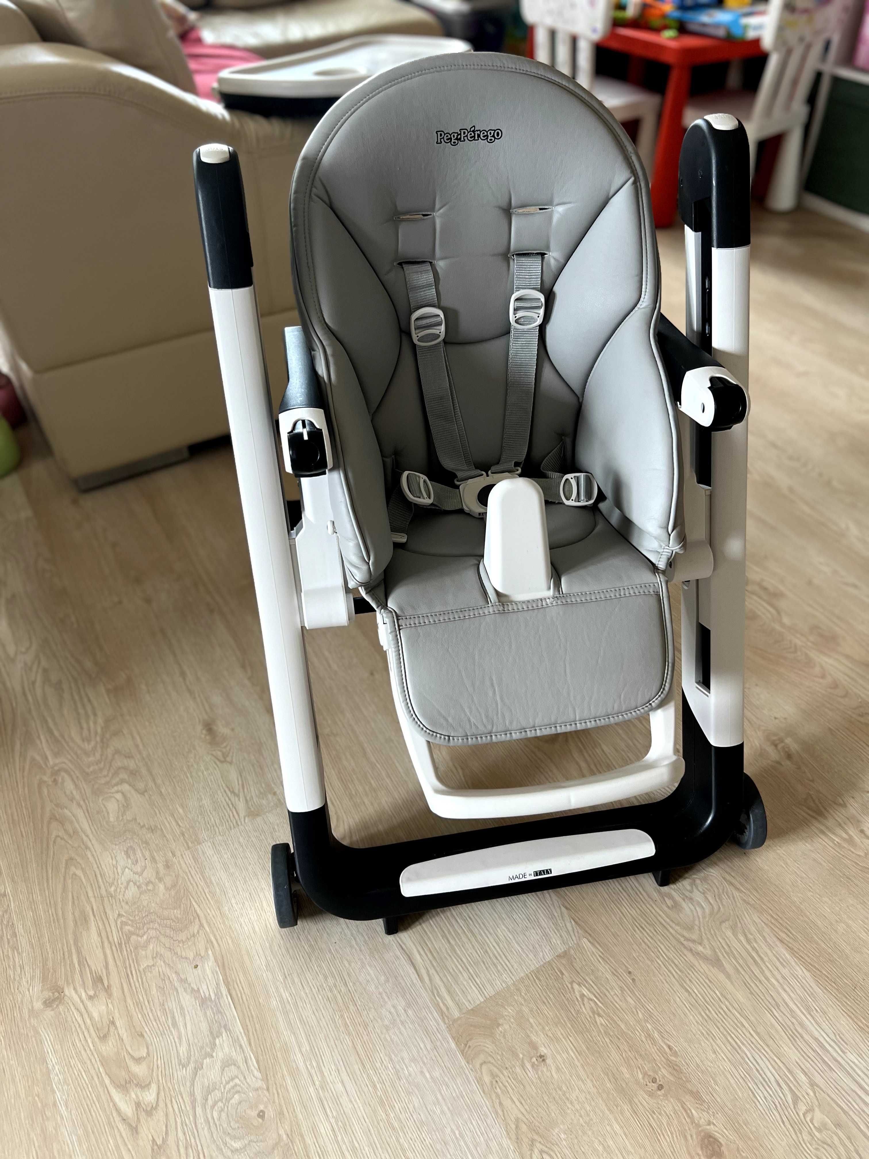 krzesełko do karmienia Peg Perego Siesta, używane, w świetnym stanie