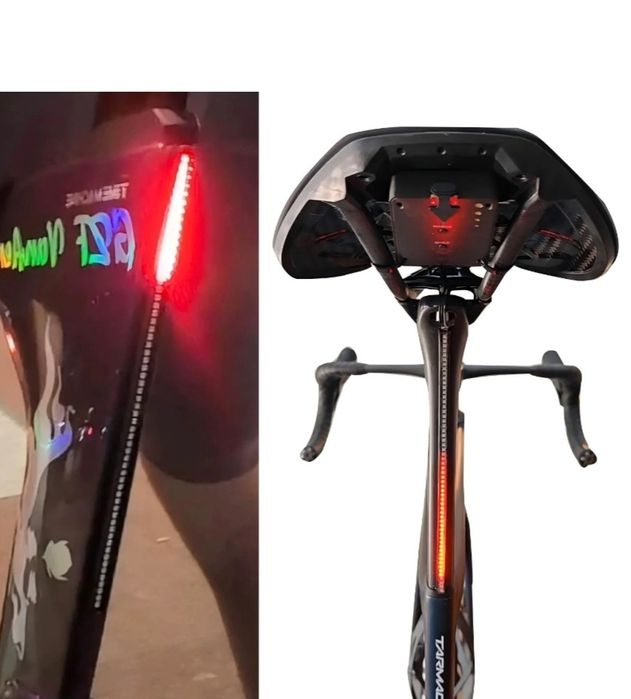 Luz para espigao de bicicleta