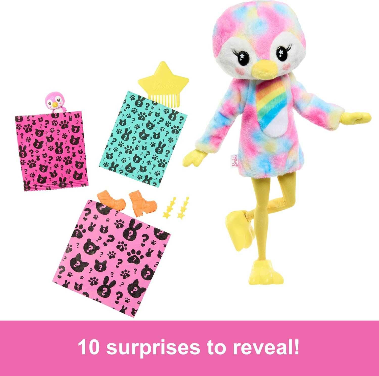 Барбі у костюмі пінгвіна Barbie Cutie Reveal Tie-Dyed Penguin HRK40