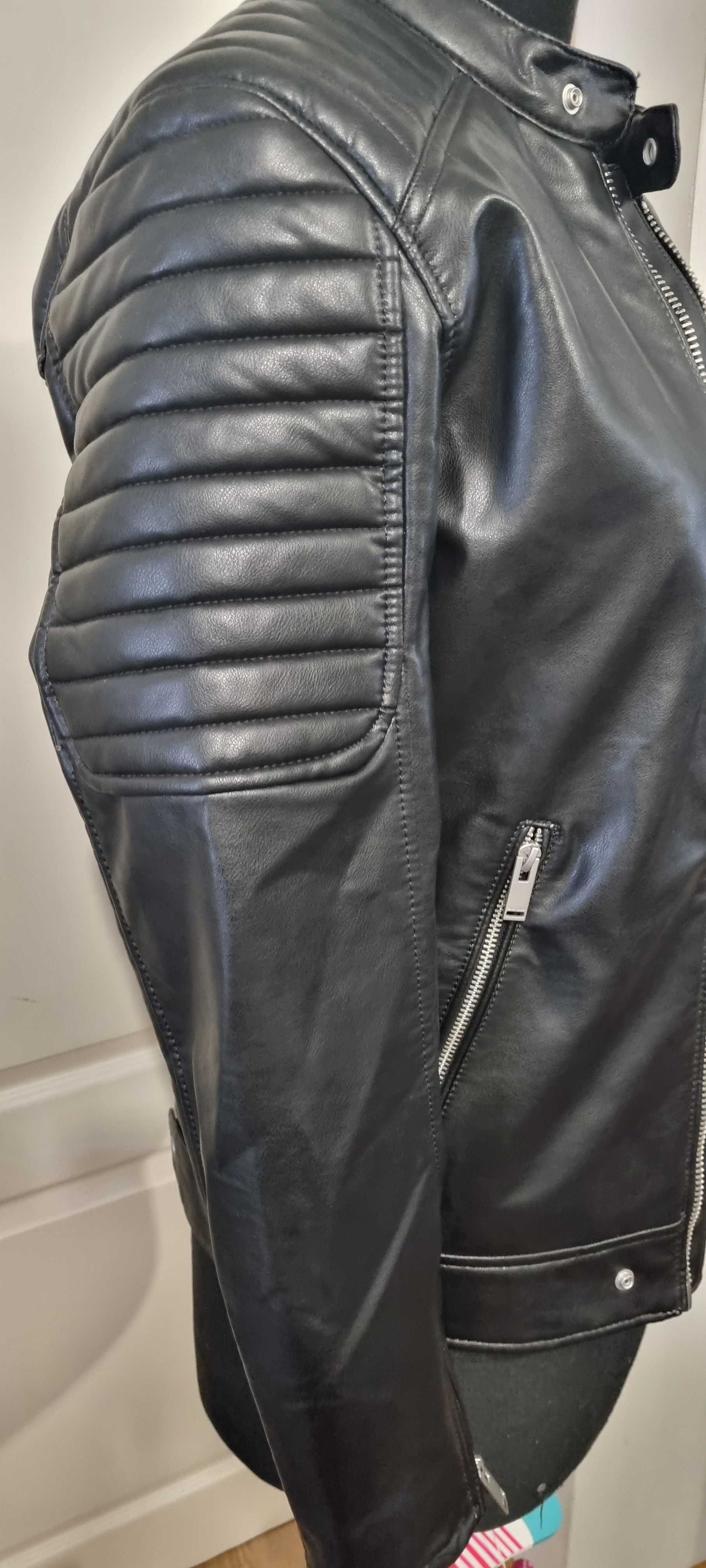 Zara куртка из кож заменителя.