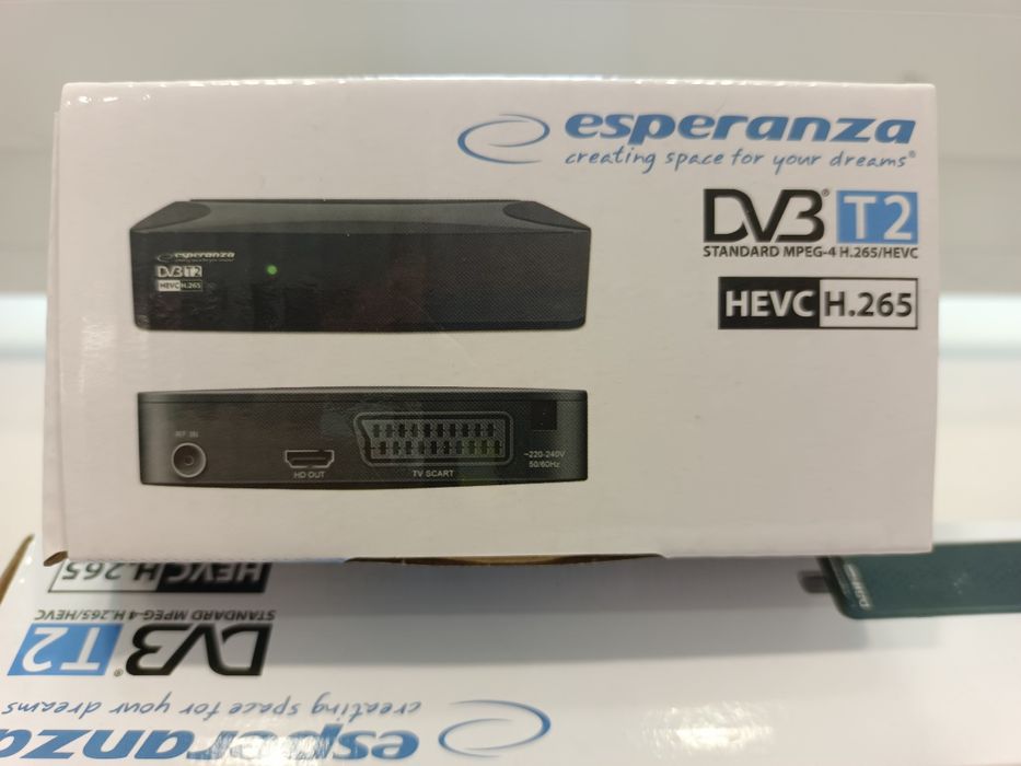 NOWY tuner do telewizji DVB-T2 HEVC H.265 EV108r Komis Madej Sosnowiec