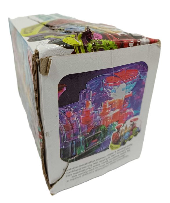 Lokomotywa Interaktywna Przezroczysta Pociąg Jeździ Gra Świeci