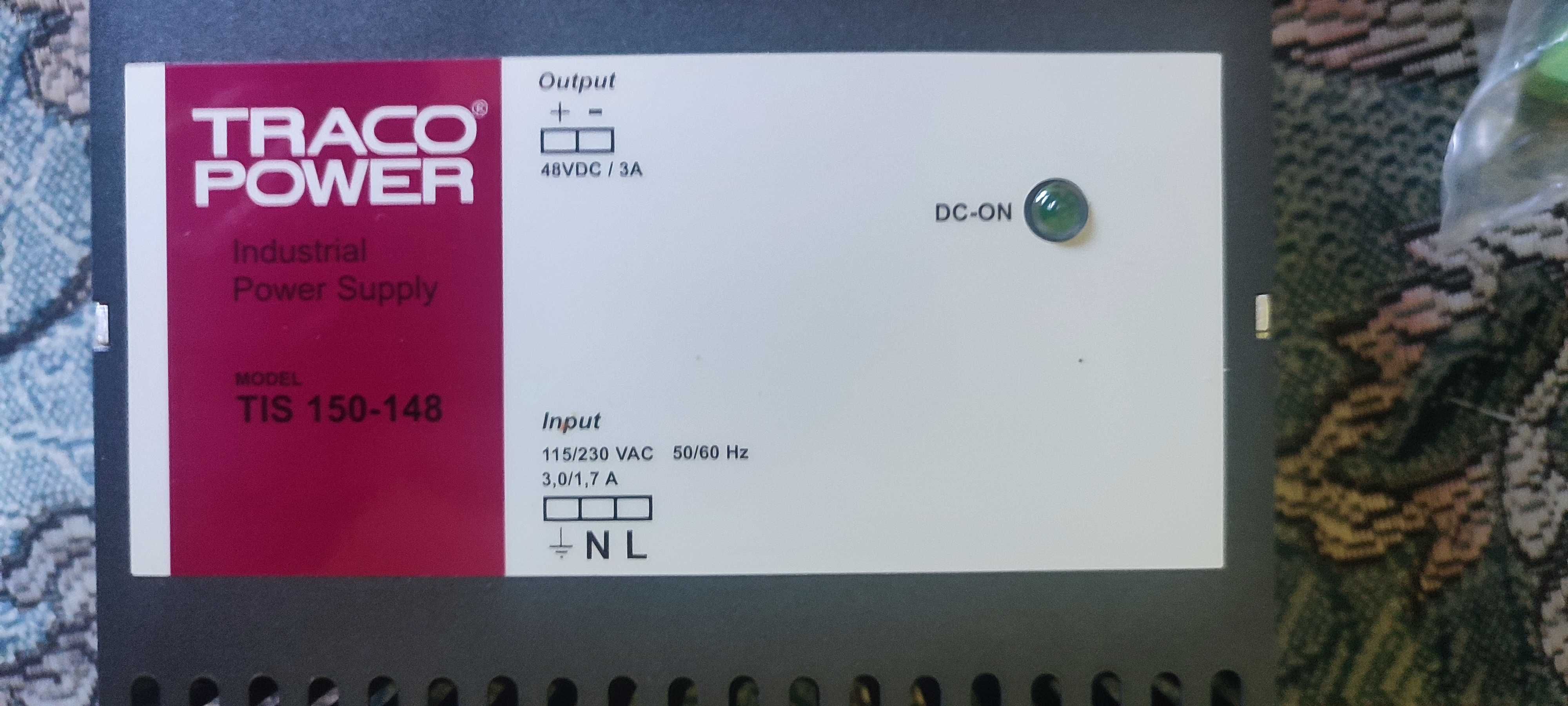 Traco Power TIS 150-148 Zasilacz na szynę DIN, 85%, 48V, 3A, 150W
